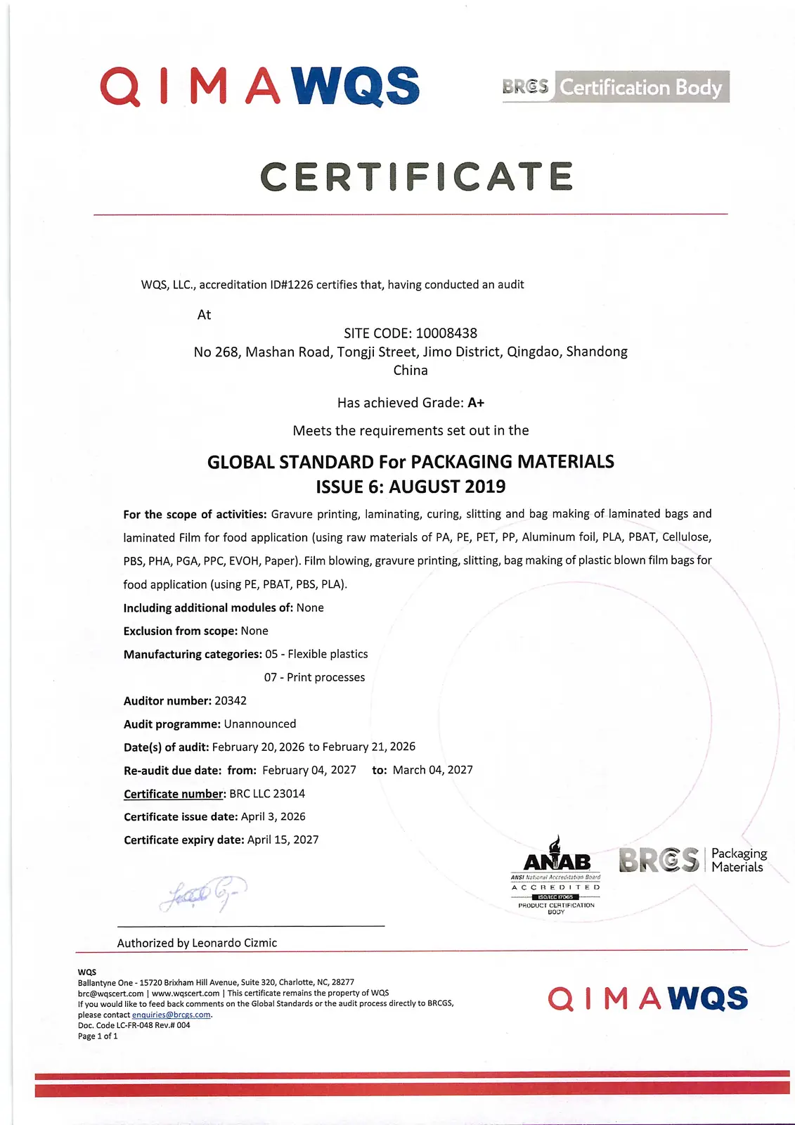 Certificado