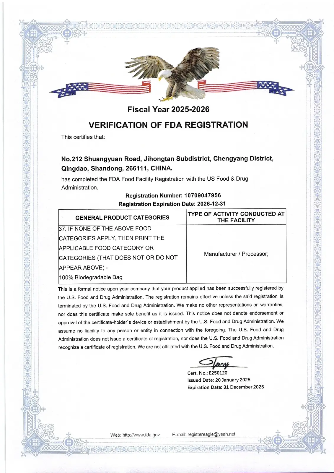 Certificado