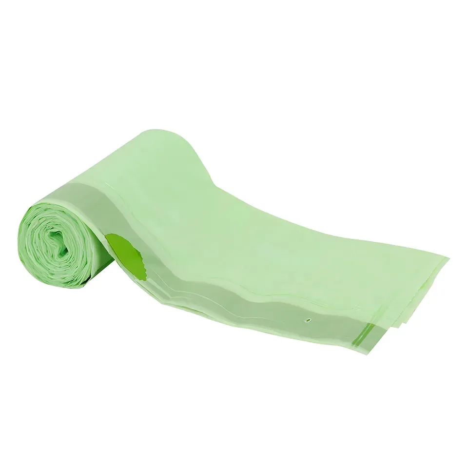 100% Compostable Cornstarch Sustainable Eco Friendly Heavy Duty Tall Kitchen Drawstring Biodegradable Trash Garbage Bag