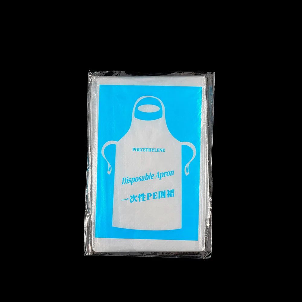 100 Pieces/Pack Children's Food Grade Disposable PE Gloves and Sleeveless Plastic Aprons
