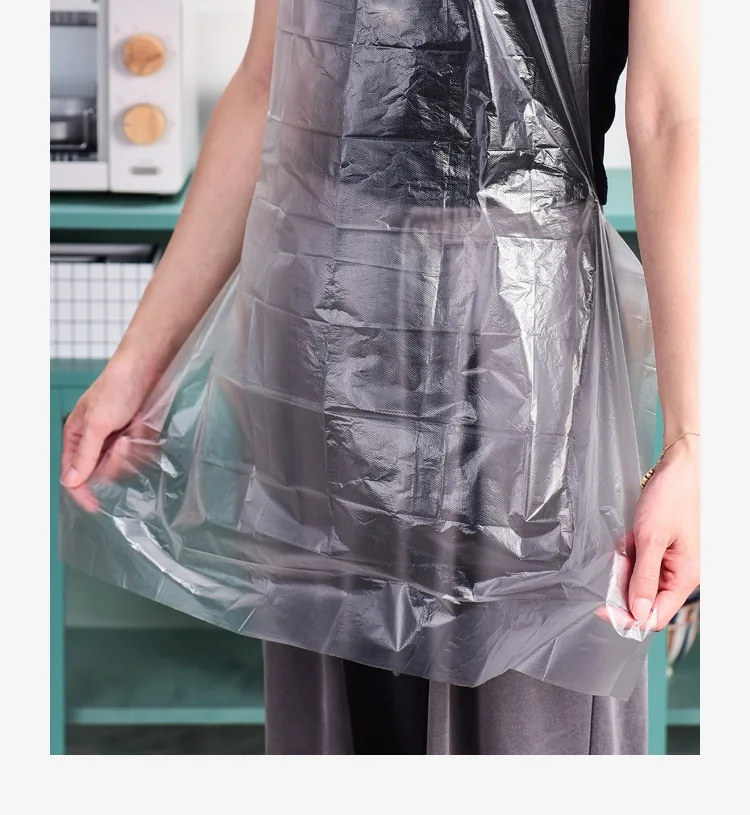 100 Pieces/Pack Children's Food Grade Disposable PE Gloves and Sleeveless Plastic Aprons
