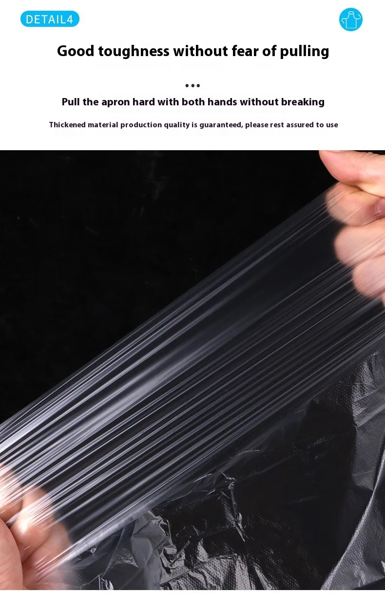 100 Pieces/Pack Children's Food Grade Disposable PE Gloves and Sleeveless Plastic Aprons
