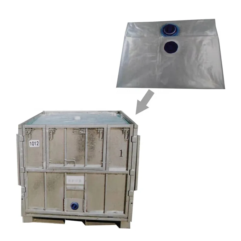 1000L Foldable Paper IBC Tote with Liner Bags for Liquid Storage