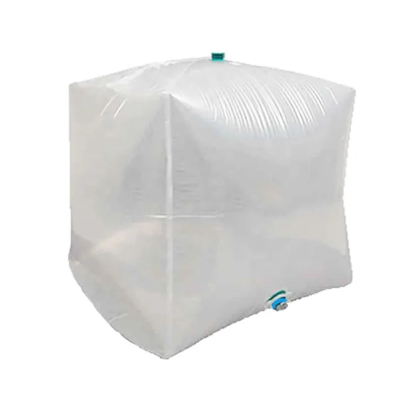 1000L Foldable Paper IBC Tote with Liner Bags for Liquid Storage