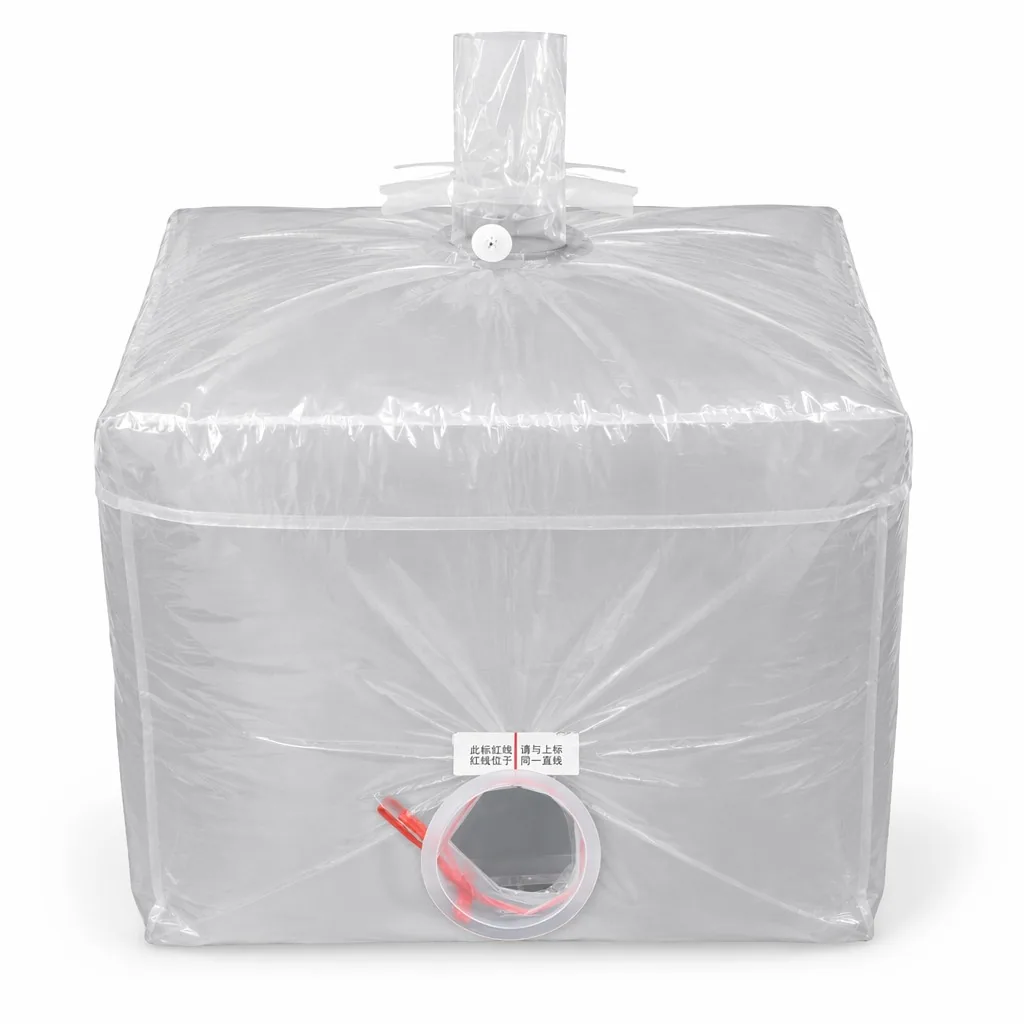 1000L PE IBC Tank Liner Bag with Taps Food Grade Custom for Oil Water and Milk Liquid Storage