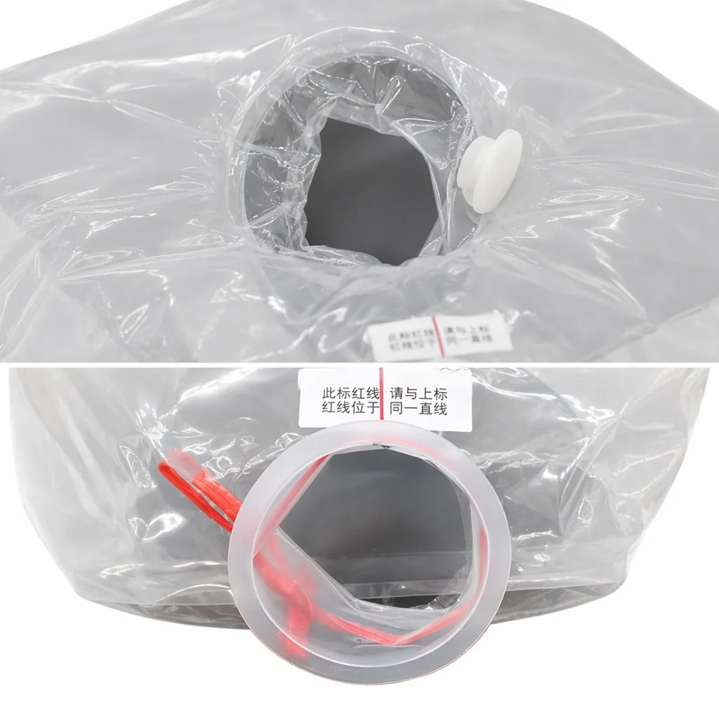 1000L PE IBC Tank Liner Bag with Taps Food Grade Custom for Oil Water and Milk Liquid Storage
