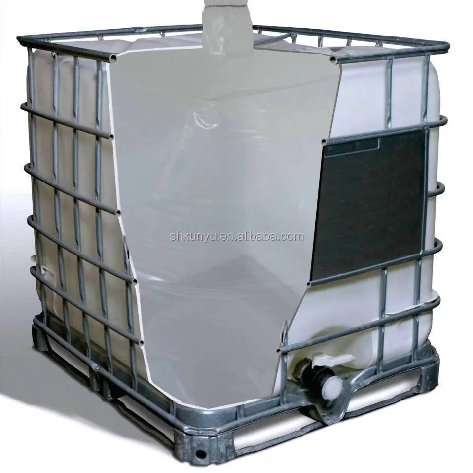 1000L PE IBC Tank Liner Bag with Taps Food Grade Custom for Oil Water and Milk Liquid Storage