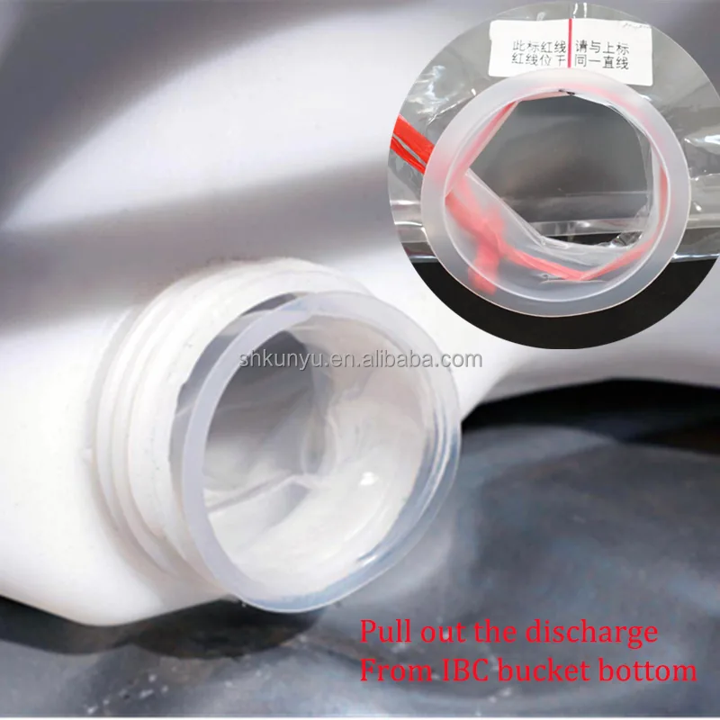 1000L PE IBC Tank Liner Bag with Taps Food Grade Custom for Oil Water and Milk Liquid Storage