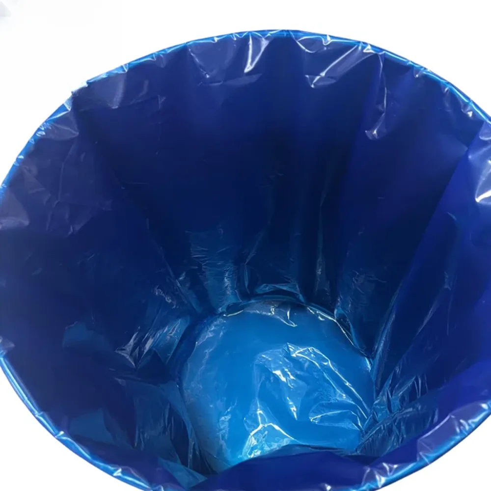200L Large Capacity Reusable Blue LDPE Liner Bag for Industrial Round-Bottom Steel Drum for Chemical Transport Latex/Glass Water