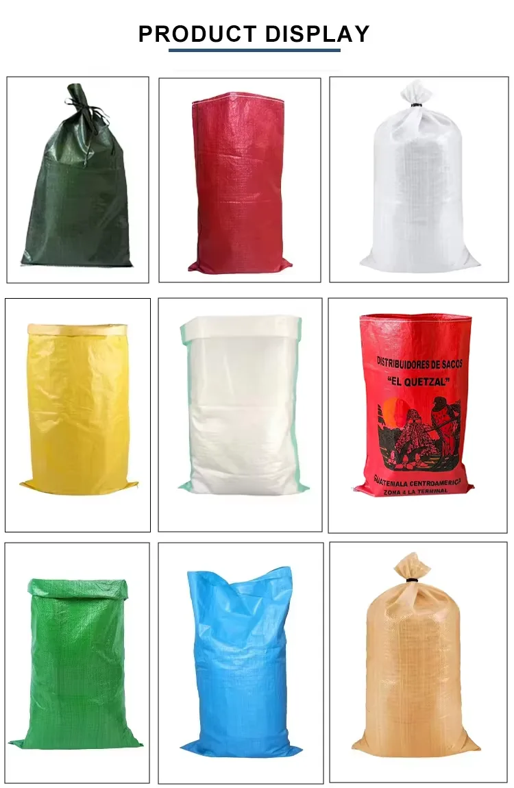BOPP Laminated PP Woven Sacks 20kg 25kg 50kg Square Bottom Open Top for Animal Feed Charcoal and Heavy Duty Packing