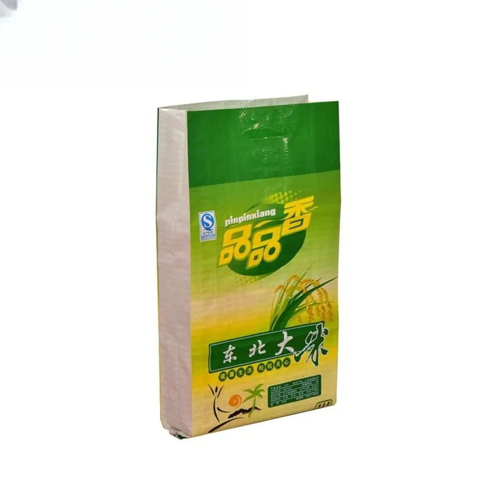 BOPP Laminated PP Woven Sacks 20kg 25kg 50kg Square Bottom Open Top for Animal Feed Charcoal and Heavy Duty Packing
