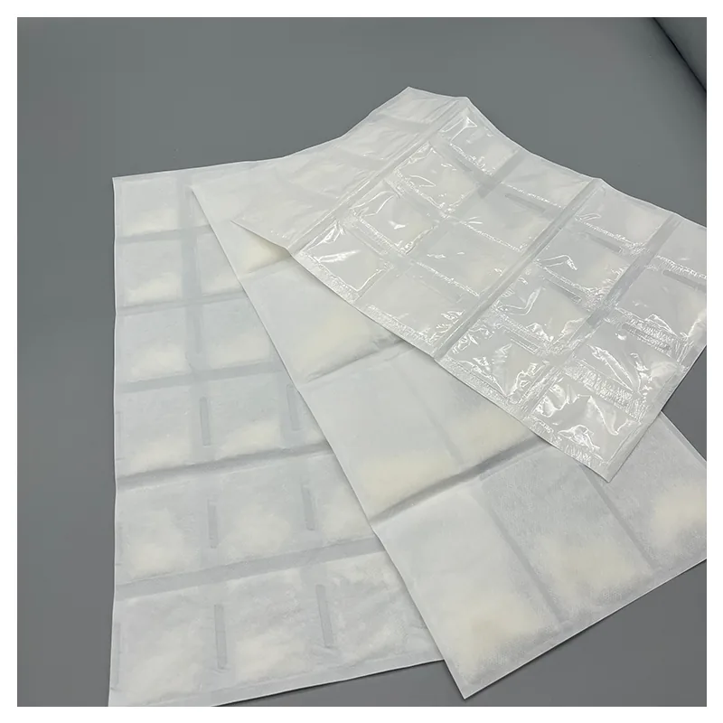 24 Cell Sheet Seafood Food Delivery Packaging Ice Pack Sheet Absorption Water Fabric Freezer Dry Ice Cold Gel Packs