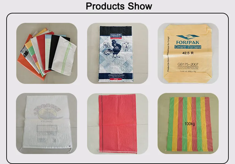 25kg 50kg White Color Polypropylene pp Woven Sack Bags for Grains Rice Flour pp Woven Rice Feed Bag