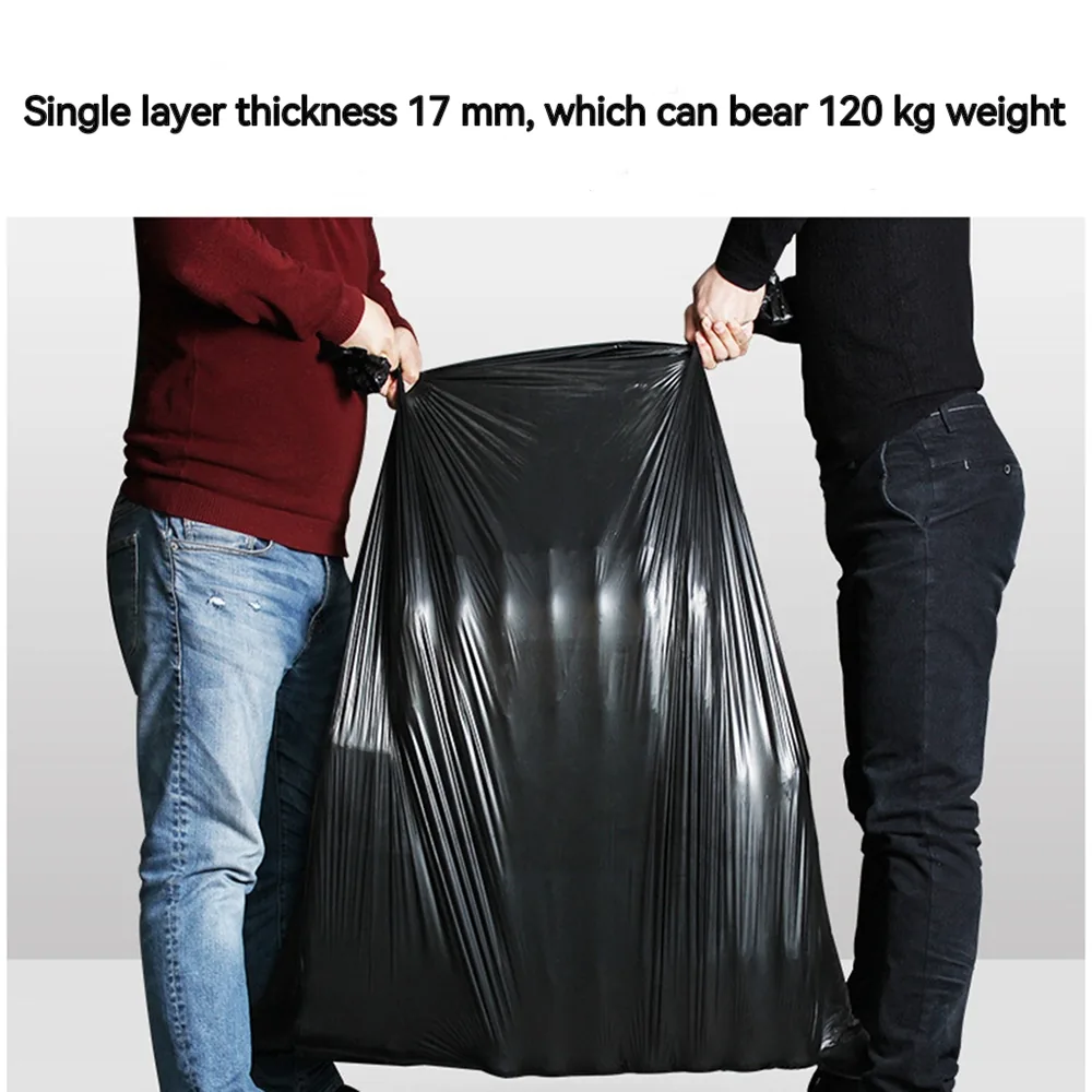 33-55 Gallon Extra Large Big Plastic Black Industrial Contractor Heavy Duty Can Liner Garbage Bags Lawn and Leaf Bags
