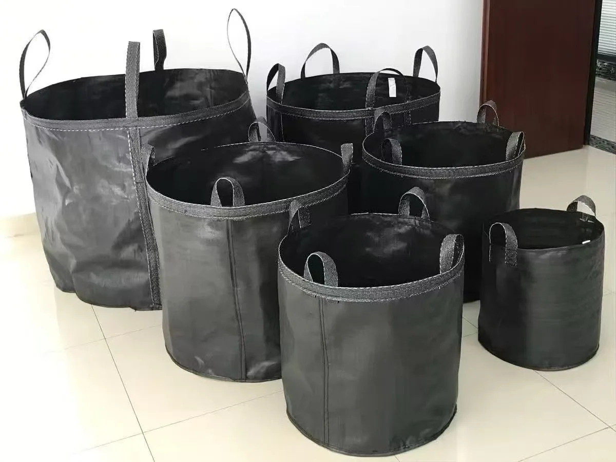50 Gallon PP Reusable Grow Bags for Outdoor Planting Flower Pots Plastic Planter Bags Seedling Bags Nursery Pots
