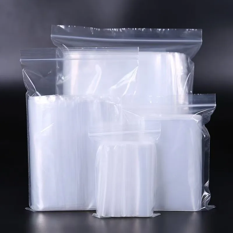 5Mil Clear Plastic Reusable Ziplock Poly Bags for Packaging