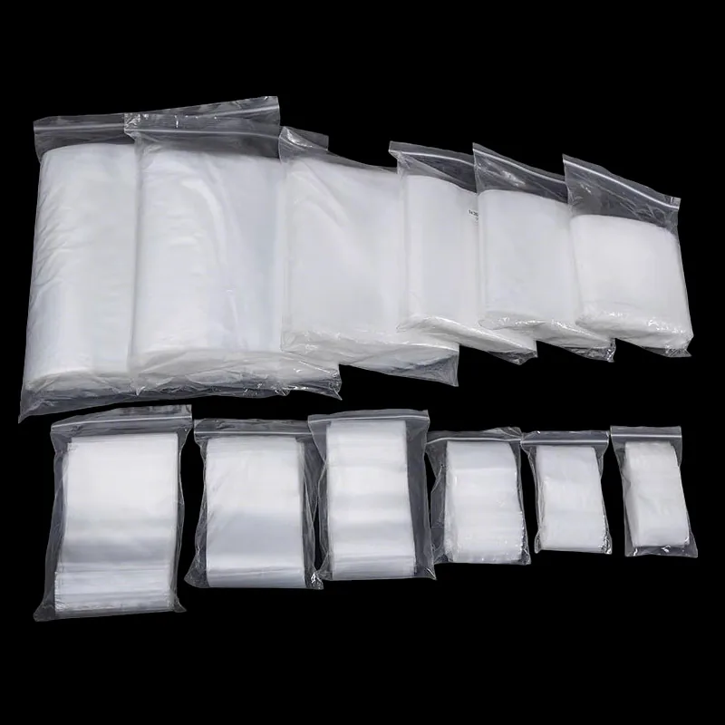5Mil Clear Plastic Reusable Ziplock Poly Bags for Packaging