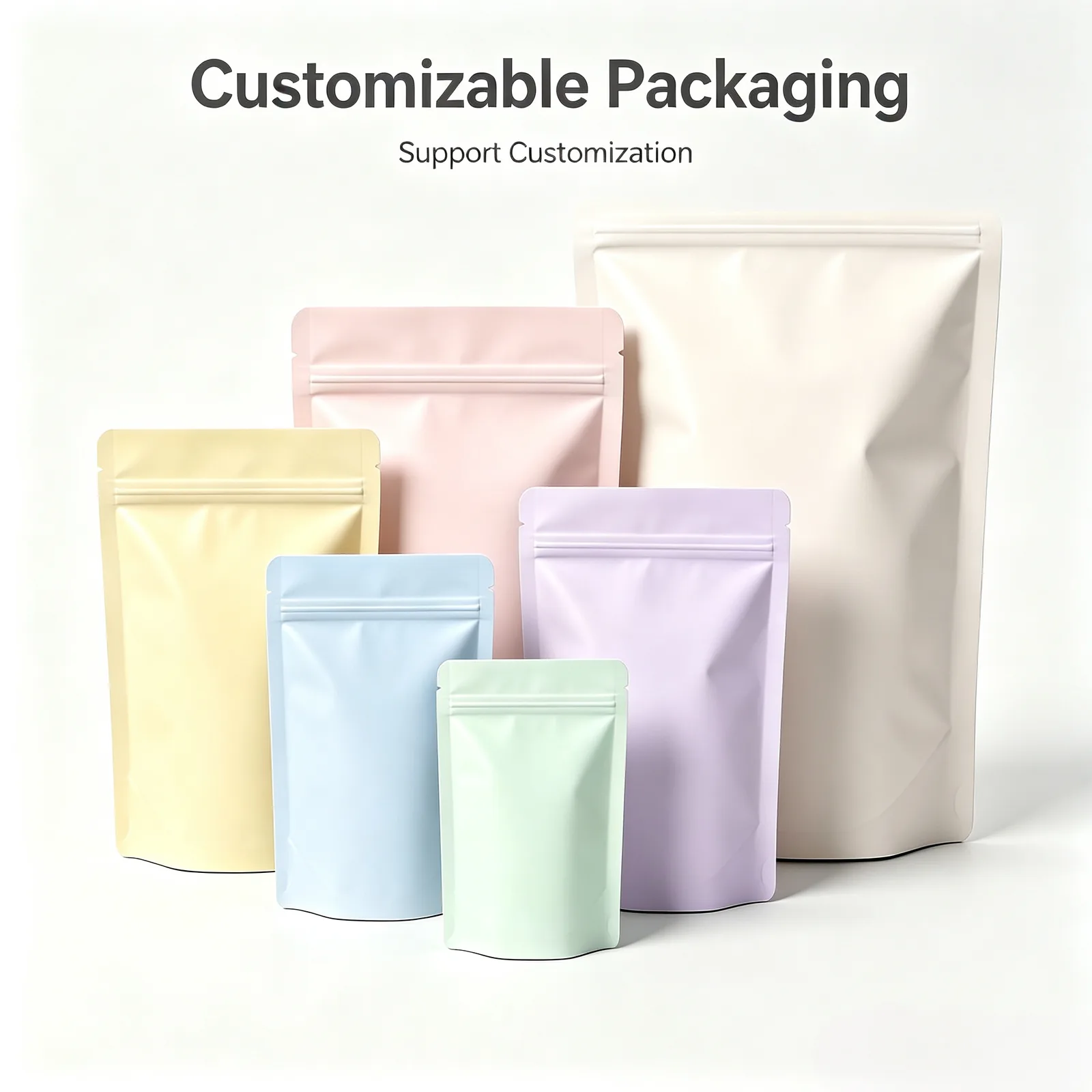 60g Moisture Proof Irregular Shape Stand up Pouch for Freeze Dried Beef Chicken Pork Cat Treats Custom Pet Food Packaging
