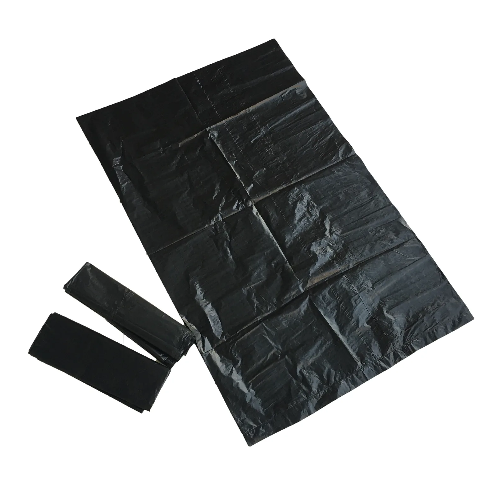 and PE Big Size Black Flat Garbage Plastic Bag for Restaurant