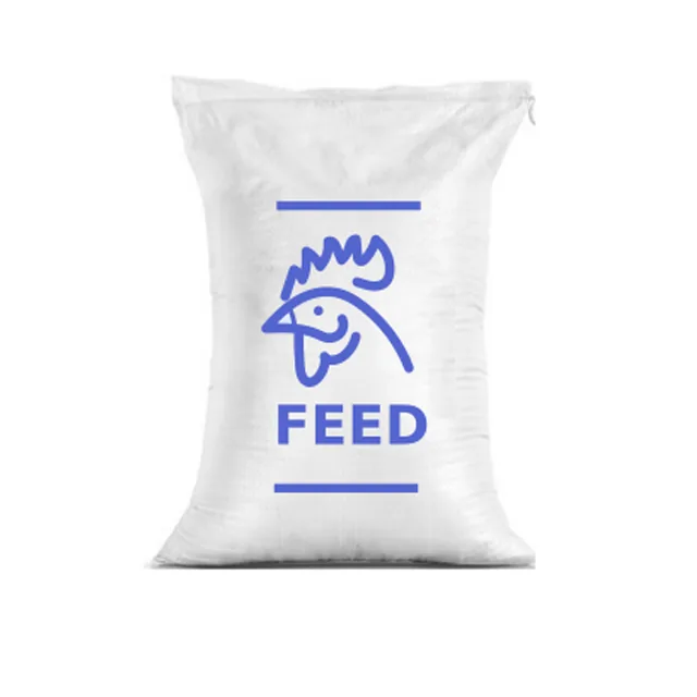 Animal Feed Bags 10kg 20kg 25kg Dog Food Raffia Animal Feed Pp Woven Packaging Bags