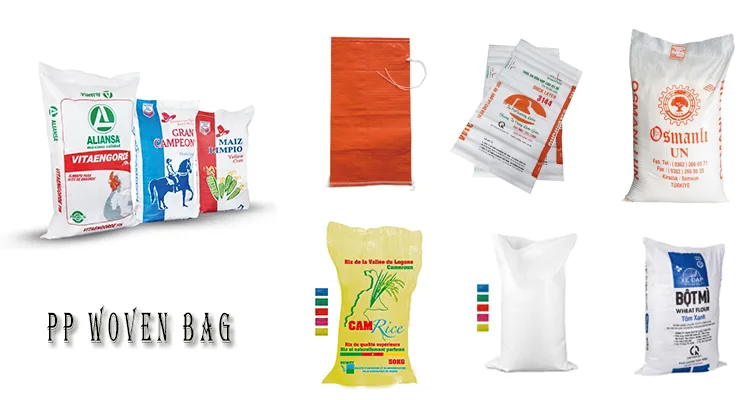 Animal Feed Bags 10kg 20kg 25kg Dog Food Raffia Animal Feed Pp Woven Packaging Bags