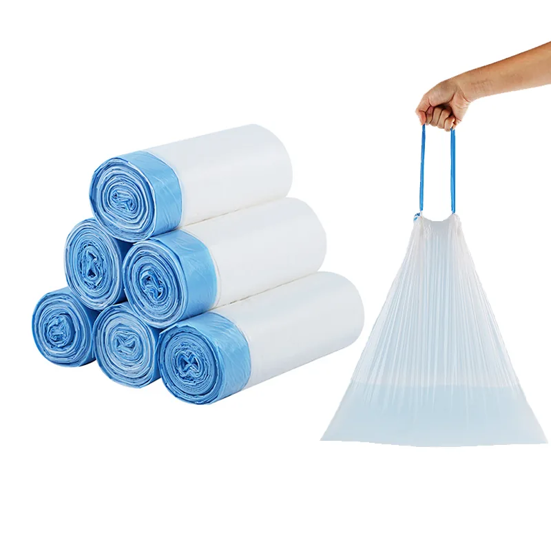 Biodegradable Compostable 13 Gallon Trash Bag Disposable Drawstring Garbage Bag Rubbish Bag