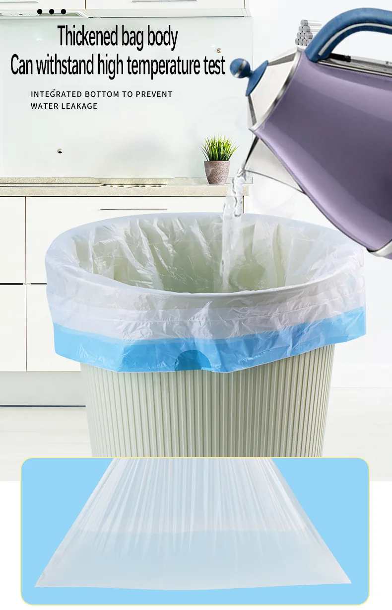 Biodegradable Compostable 13 Gallon Trash Bag Disposable Drawstring Garbage Bag Rubbish Bag