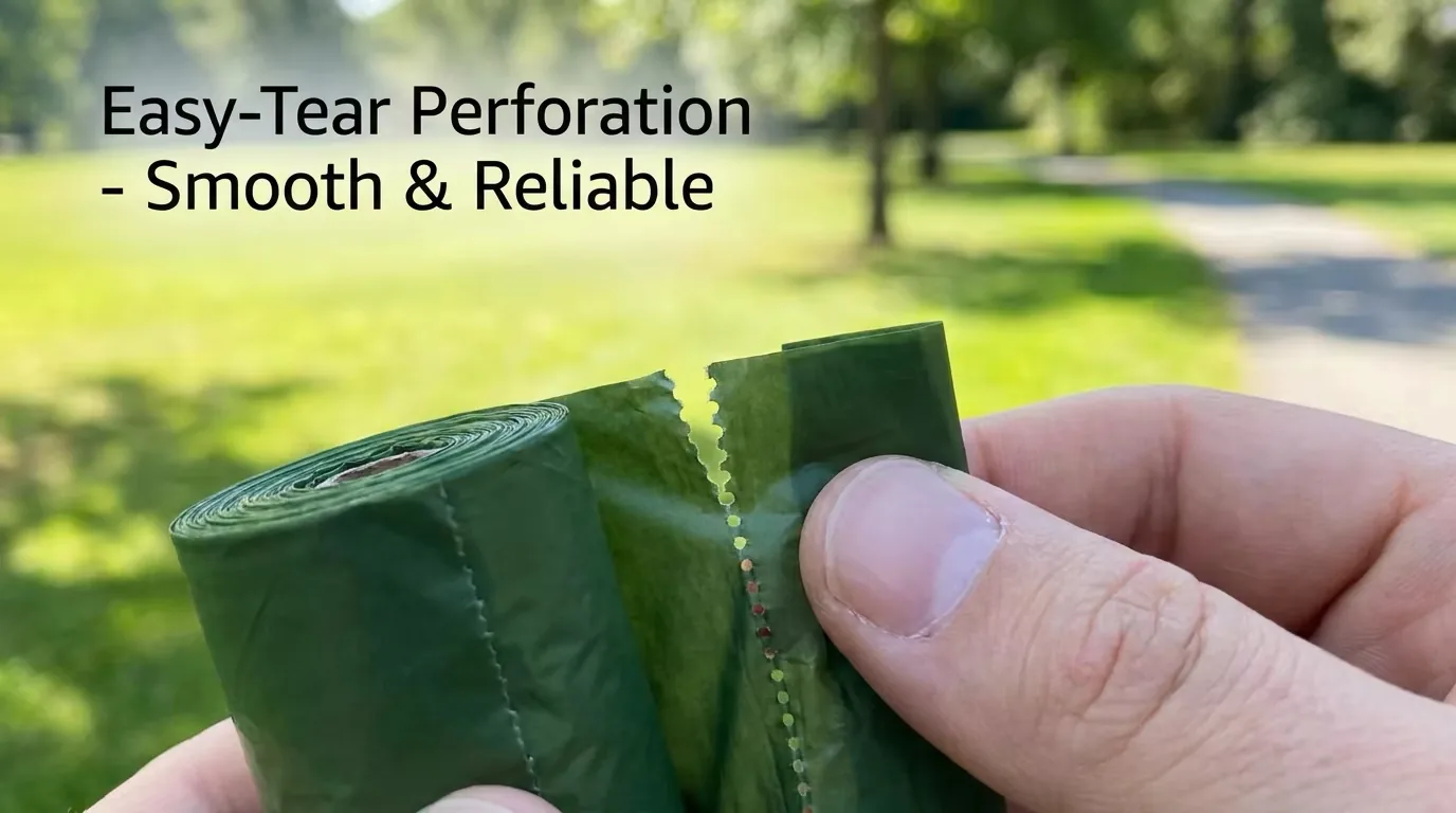Biodegradable Scented Dog Poop Bags Compostable PBAT Leak Proof Pet Waste Disposable Bags Custom Printed