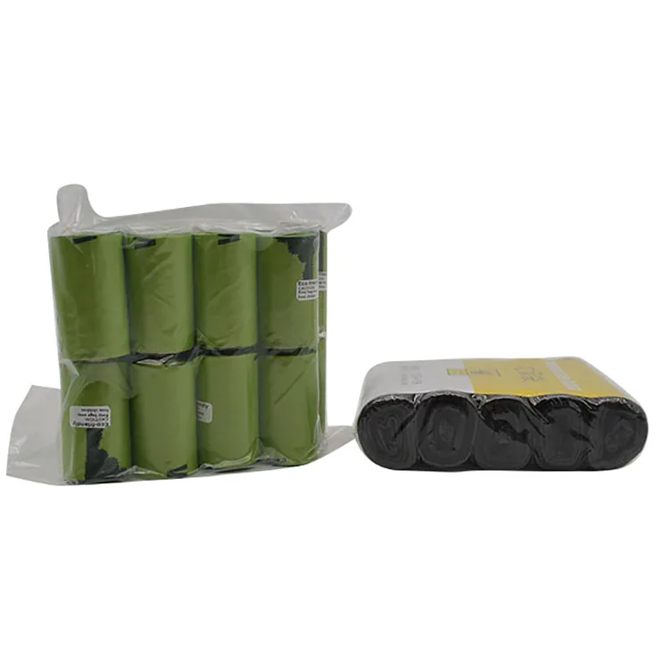 Biodegradable Scented Dog Poop Bags Compostable PBAT Leak Proof Pet Waste Disposable Bags Custom Printed