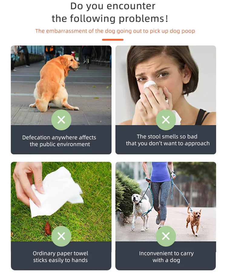 Biodegradable Scented Dog Poop Bags Compostable PBAT Leak Proof Pet Waste Disposable Bags Custom Printed