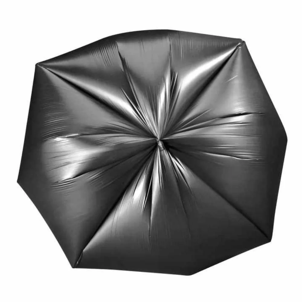 Black Plastic Garbage Bag, Bag on Roll Star Seal, C Fold Plastic Trash Bag Custom Size Vietnam
