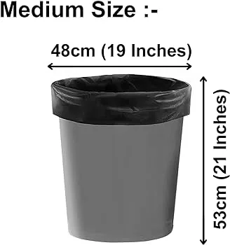 Black Plastic Garbage Bag, Bag on Roll Star Seal, C Fold Plastic Trash Bag Custom Size Vietnam