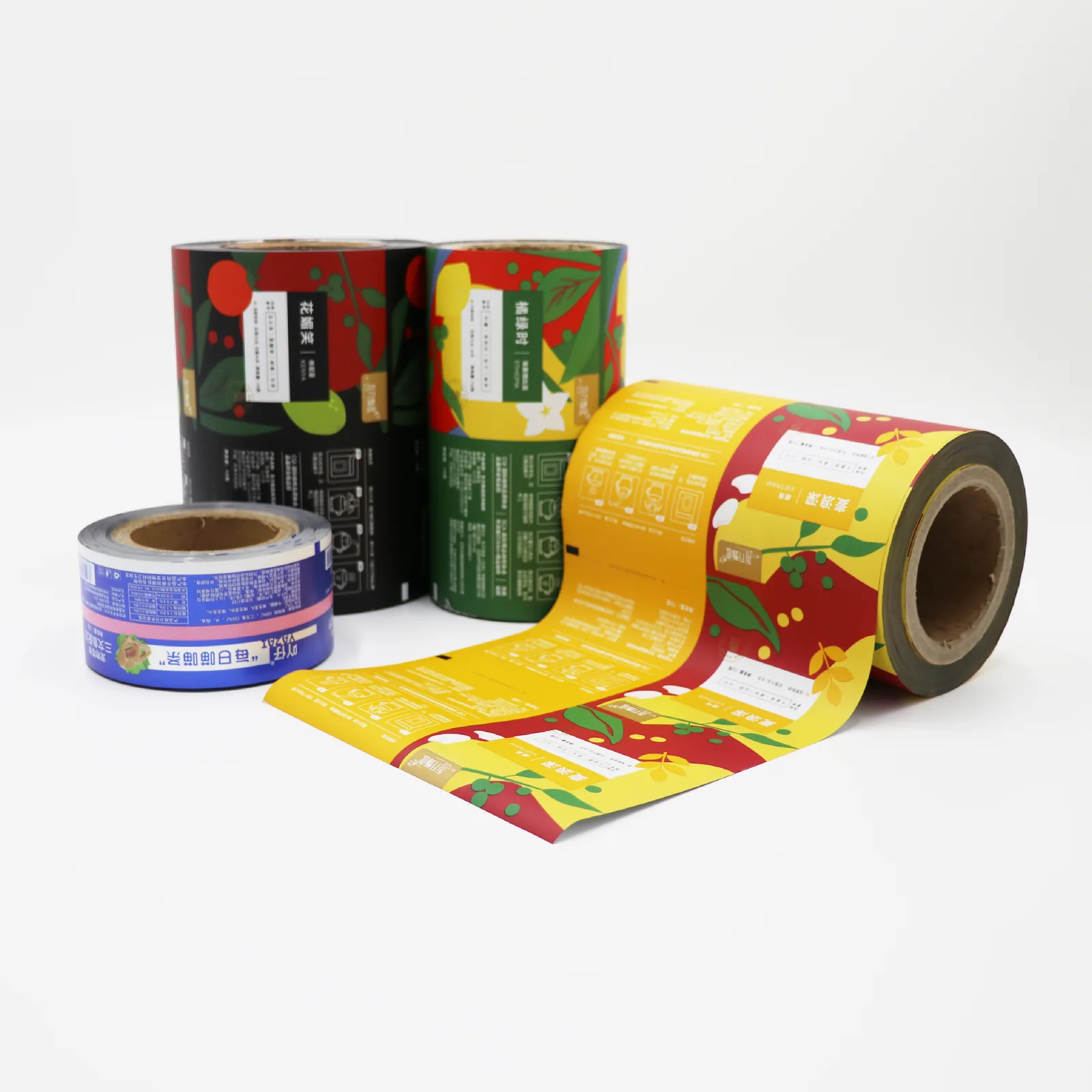 Custom Printed BOPP Food Grade Rollstock Film VFFS Flow Wrap Heat Sealable High Barrier Moisture Proof