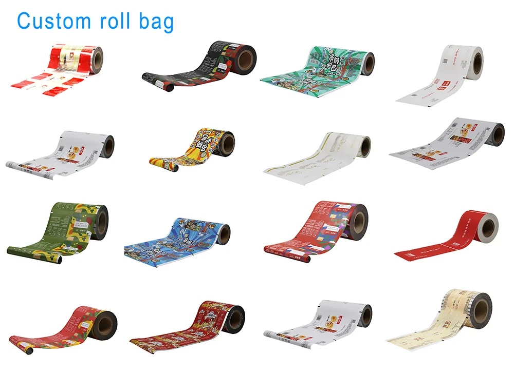 Custom Printed BOPP Food Grade Rollstock Film VFFS Flow Wrap Heat Sealable High Barrier Moisture Proof