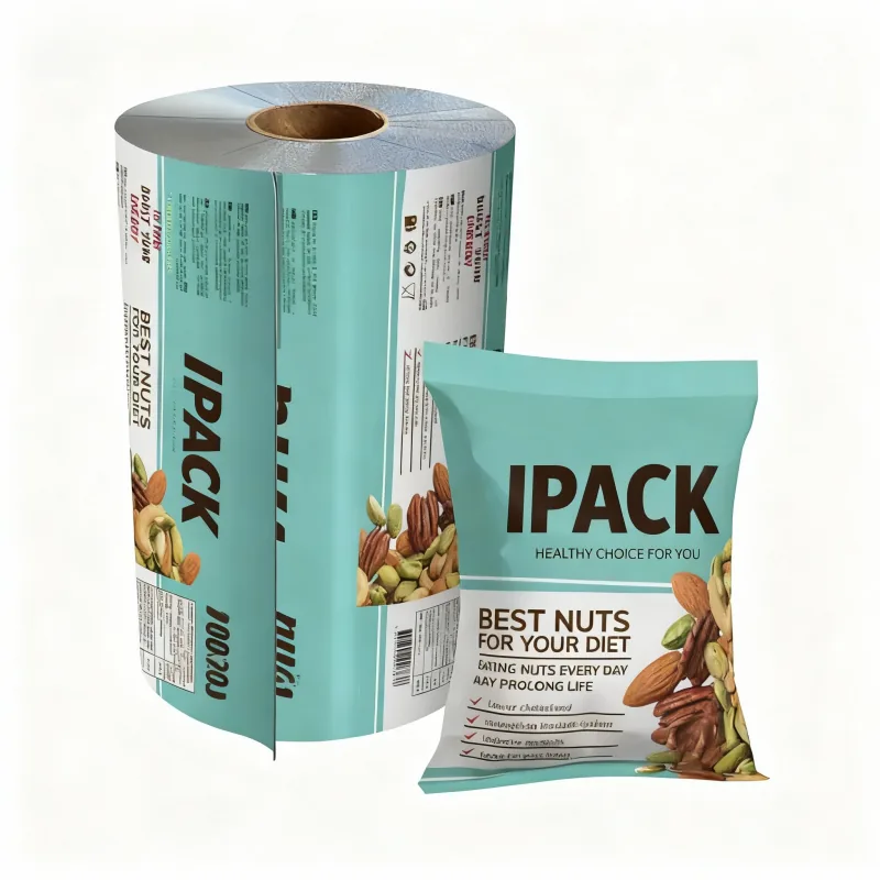 Custom Printed BOPP Food Grade Rollstock Film VFFS Flow Wrap Heat Sealable High Barrier Moisture Proof