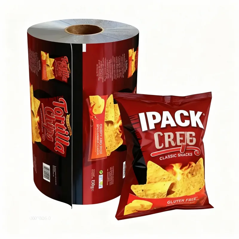 Custom Printed BOPP Food Grade Rollstock Film VFFS Flow Wrap Heat Sealable High Barrier Moisture Proof