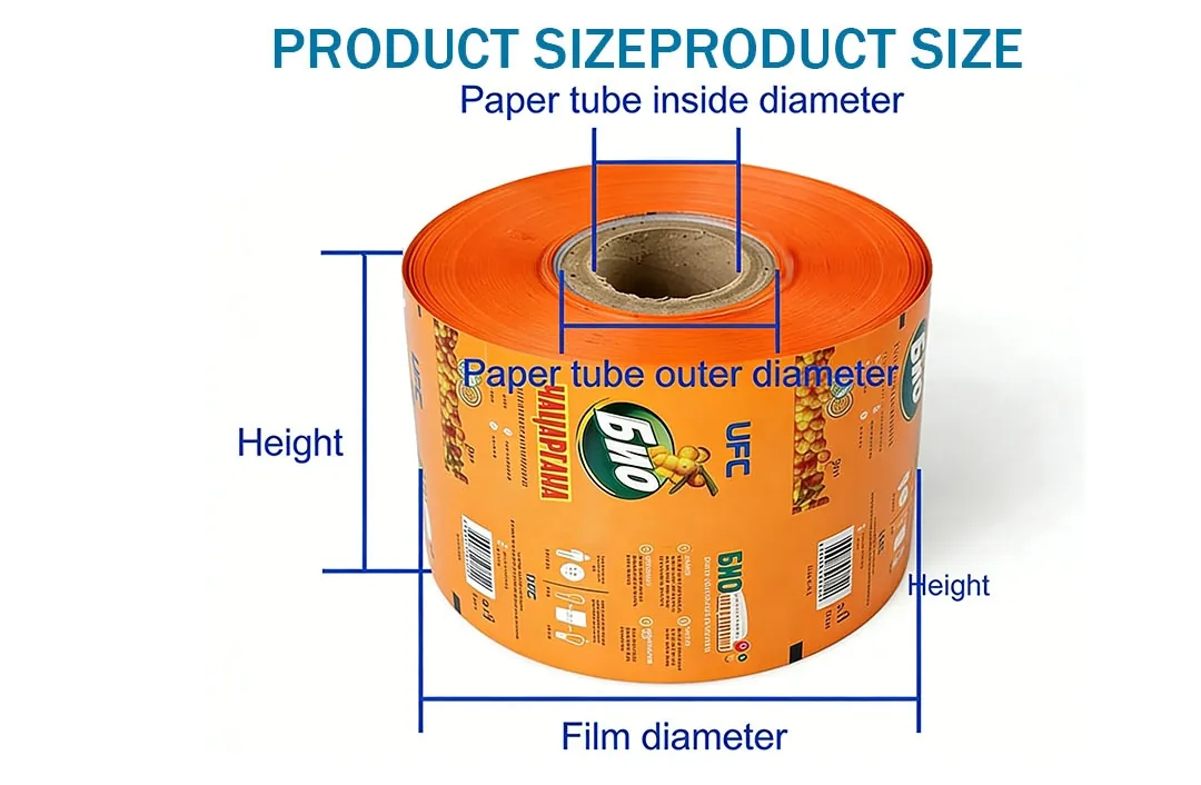 Custom Printed BOPP Food Grade Rollstock Film VFFS Flow Wrap Heat Sealable High Barrier Moisture Proof