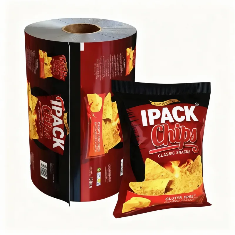 Custom Printed BOPP Food Grade Rollstock Film VFFS Flow Wrap Heat Sealable High Barrier Moisture Proof