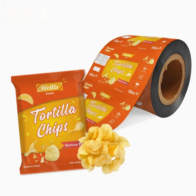 Custom Printed BOPP Food Grade Rollstock Film VFFS Flow Wrap Heat Sealable High Barrier Moisture Proof