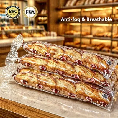 BOPP Micro-Perforated Wicket Bread Bag for Loaves and Rolls