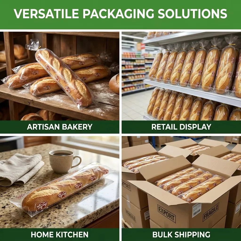 BOPP Micro-Perforated Wicket Bread Bag for Loaves and Rolls