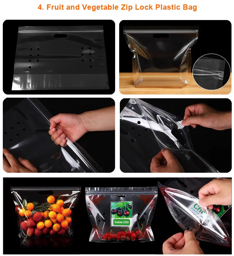 Custom Roll Film Packaging - Produce Bags and Printed Food Grade Laminated Rollstock in PE/PET