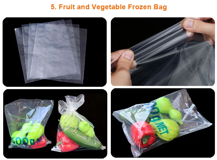 Custom Roll Film Packaging - Produce Bags and Printed Food Grade Laminated Rollstock in PE/PET