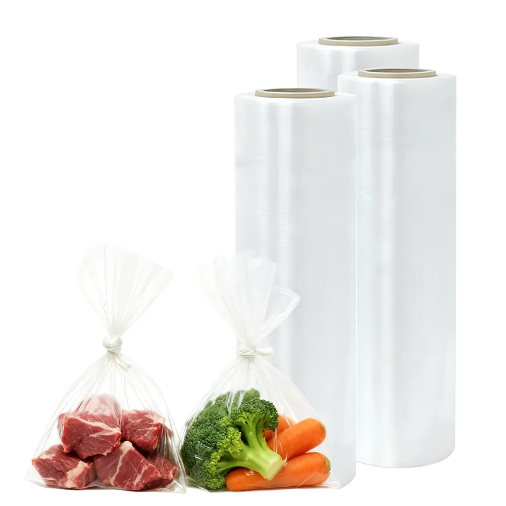 Custom Roll Film Packaging - Produce Bags and Printed Food Grade Laminated Rollstock in PE/PET