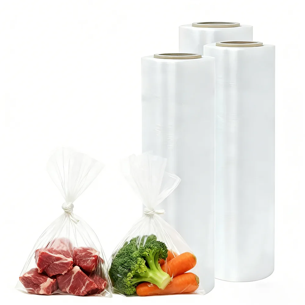 Custom Roll Film Packaging - Produce Bags and Printed Food Grade Laminated Rollstock in PE/PET