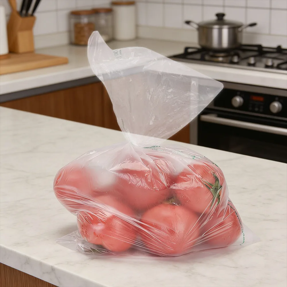 Custom Roll Film Packaging - Produce Bags and Printed Food Grade Laminated Rollstock in PE/PET
