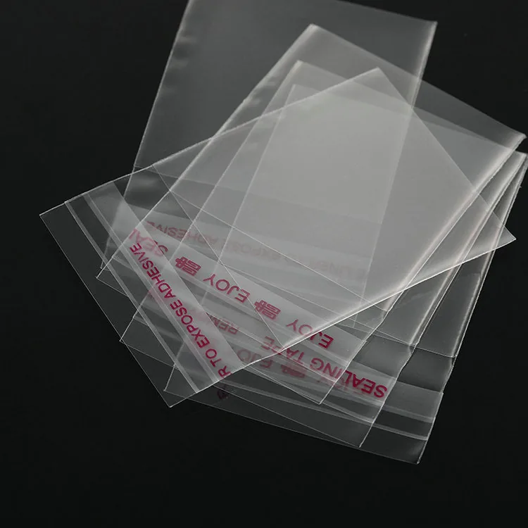 Clear Cellophane OPP Bag Reuse Self-adhesive Packaging Transport Bag Clothing Jewelry Bag
