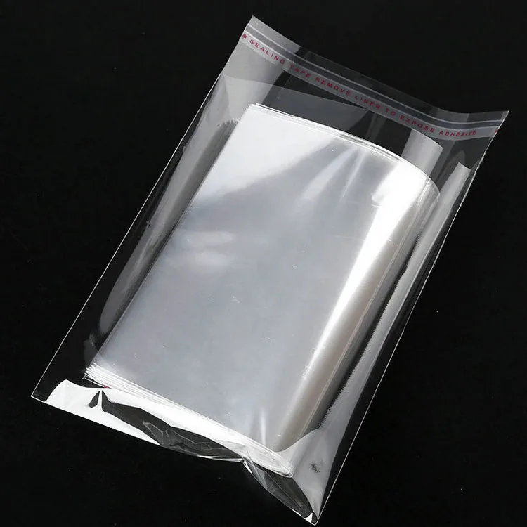Clear Cellophane OPP Bag Reuse Self-adhesive Packaging Transport Bag Clothing Jewelry Bag