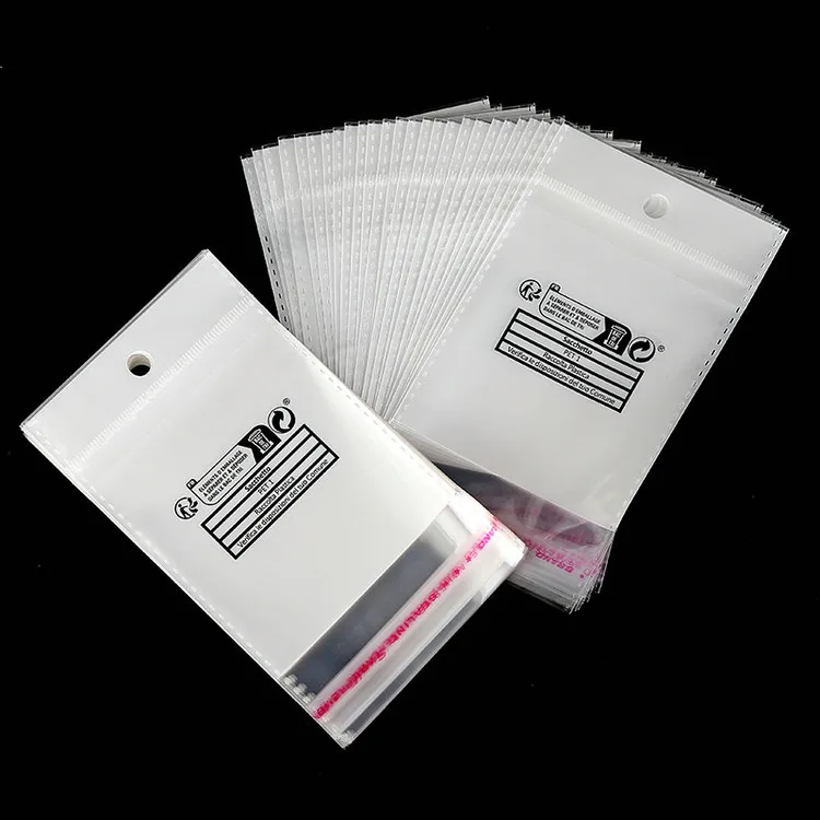 Clear Cellophane OPP Bag Reuse Self-adhesive Packaging Transport Bag Clothing Jewelry Bag