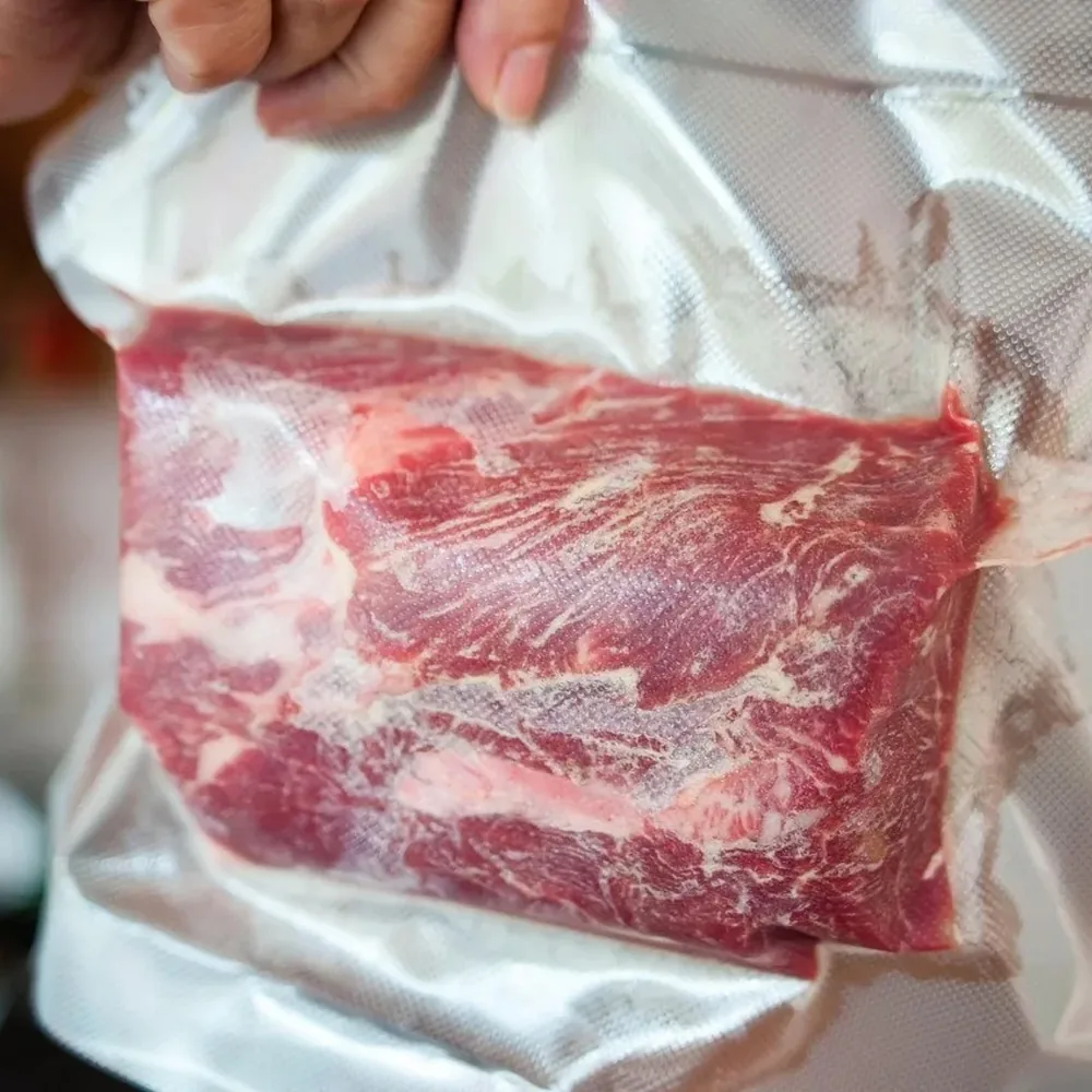 Clear PA / PE Co-Extruded Boilable Vacuum Bag — Meat, Corn & Roast